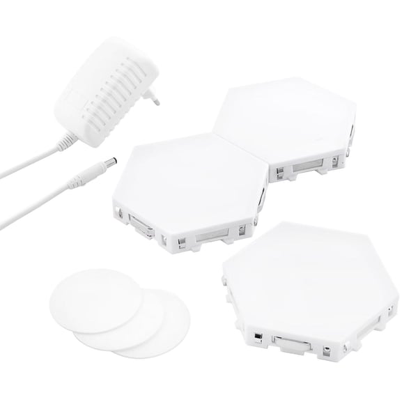 3x Magnetiske LED-paneler med Touch-funksjon