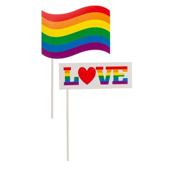 Sett med dekorasjoner, LGBTQ - 12 deler