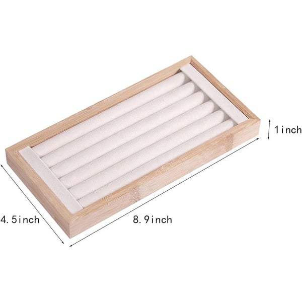Ställ för Ringar - Bambu - Beige