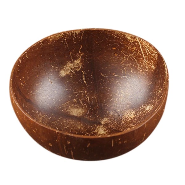 Skål med kokosnøttskall, 4 stk