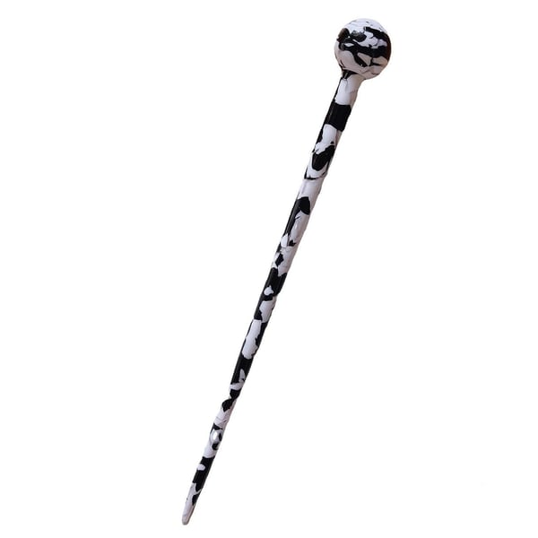 Vacker Hårpinne - Svart och Vit - 18,6 cm