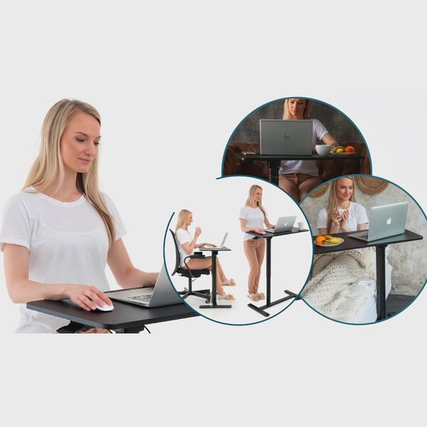 Justerbart Laptop Bord - Sort - MDF