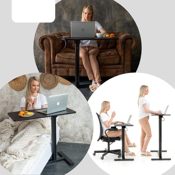 Justerbart Laptop Bord - Sort - MDF