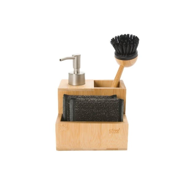 Tyylikäs astiasetti - bambu - 4 osaa