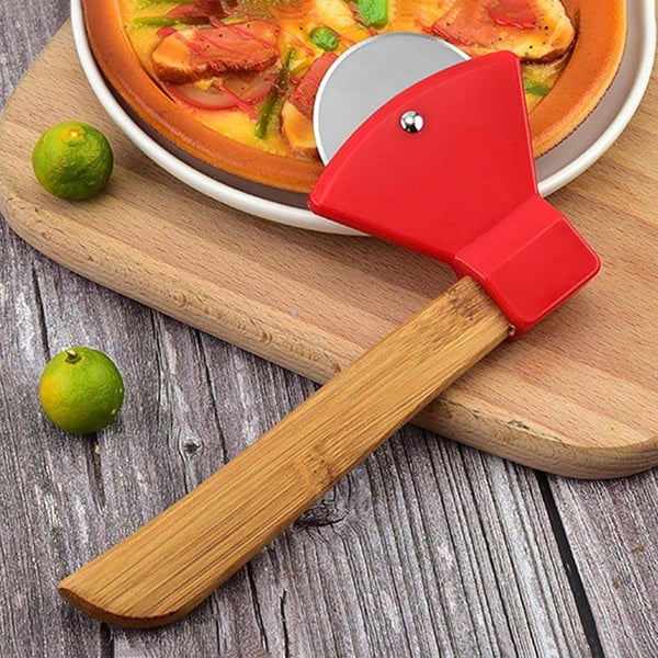 Smart pizzakniv - rød - 18 cm
