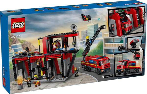 LEGO® City Paloasema ja paloauto 60414