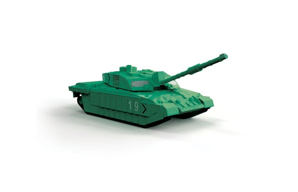 Airfix Quickbuild Challenger Tank Green Mallinrakennussarja