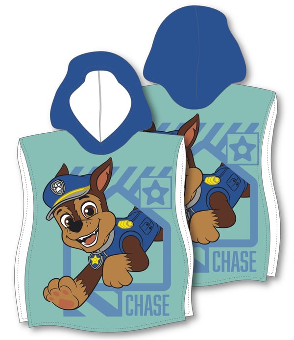 Paw Patrol Handduk Poncho 60x60cm