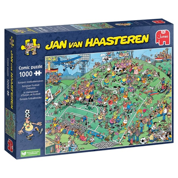 Jan Van Haasteren EM-fodbold puslespil 1000 brikker