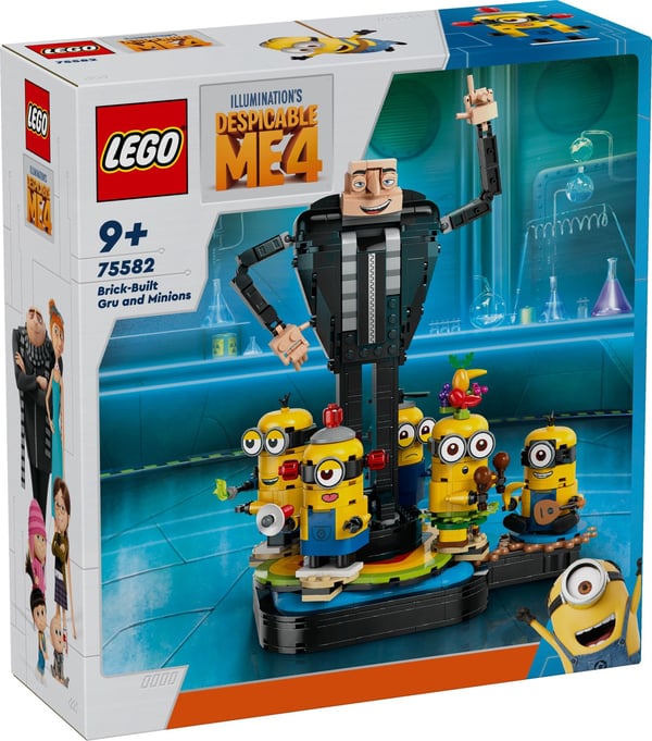 LEGO® Minions Tiilistä rakennettu Gru minioneineen 75582