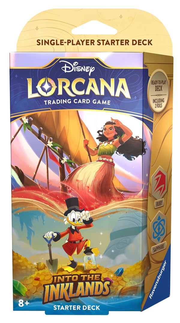 Disney Lorcana Into The Inklands Starter Deck Ruby & Sapphire