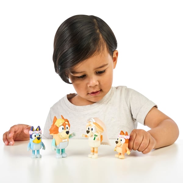 Bluey Figurer 4-pack Wedding Time