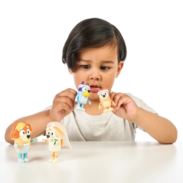 Bluey Figurer 4-pack Wedding Time