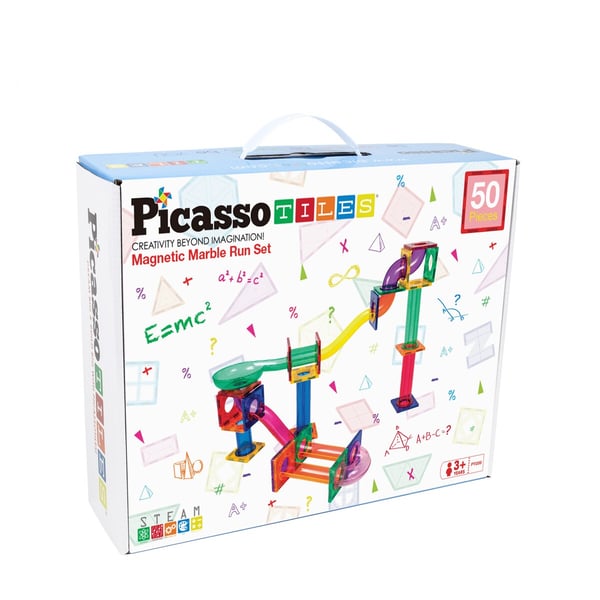 Picasso Tiles Magnetic Marble Run set 50 pcs