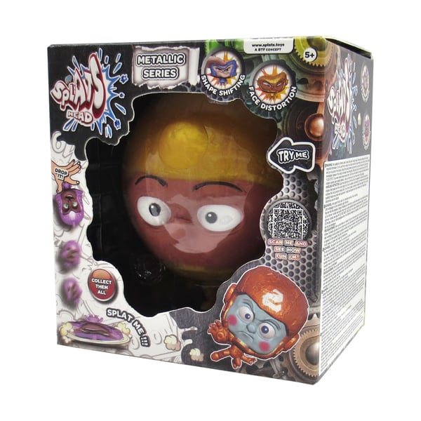 Splats Head Metallic Guld