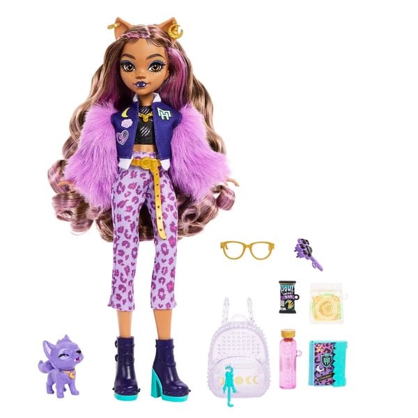 Monster High Clawdeen Wolf Docka med husdjur
