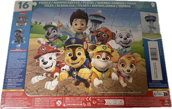 Paw Patrol Puslespil 16 stykker Syv hvalpe
