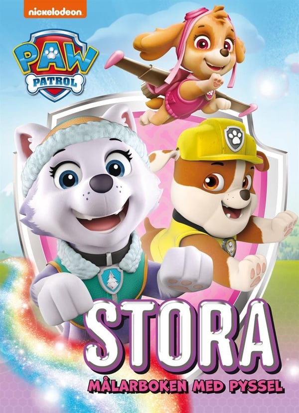 Paw Patrol Stora målarboken med pyssel