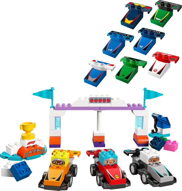 LEGO® DUPLO F1® Team racerbil og kørere 10445