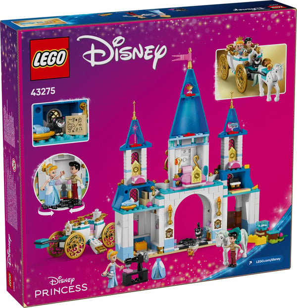 LEGO® Disney Askepots slot og hest med vogn 43275