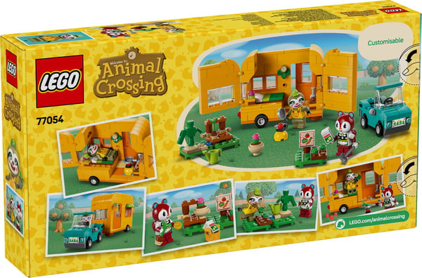 LEGO® Animal Crossing™ Leif med campingvogn og havebutik 77054