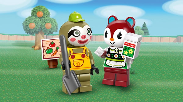 LEGO® Animal Crossing™ Leif med campingvogn og havebutik 77054
