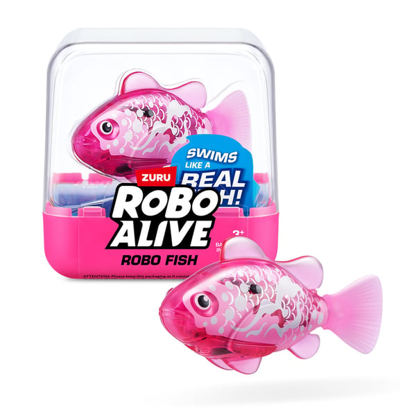 Zuru Robo Alive Robo Fish Lyserød