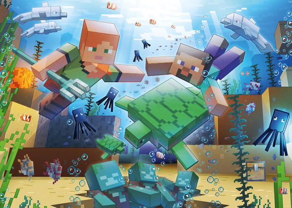 Minecraft Mosaik Palapeli 1000 kappaletta