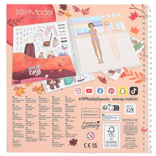 TOPModel Dress Me Up Stickersbok Cosy