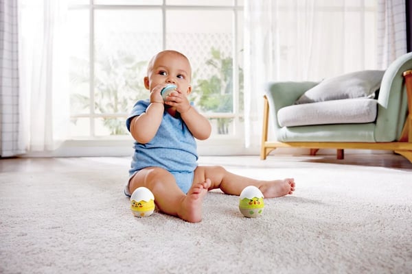 Hape Rattle Egg 3-pack