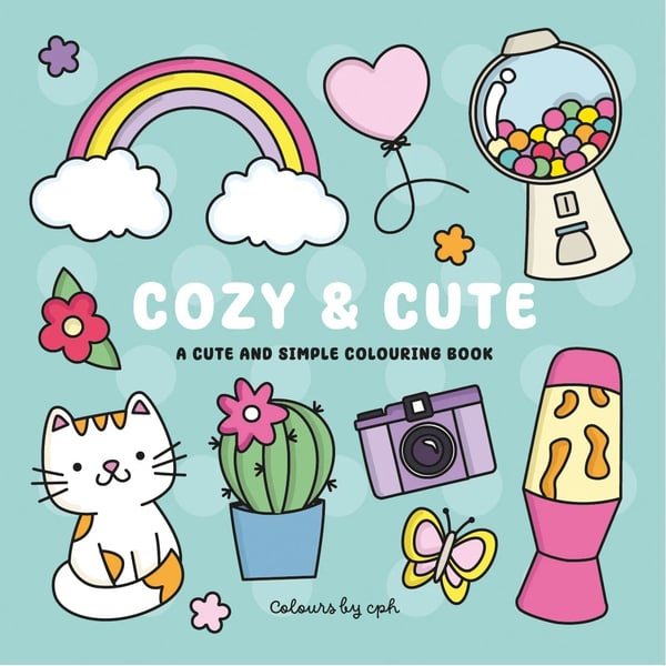 Cozy & Cute Målarbok