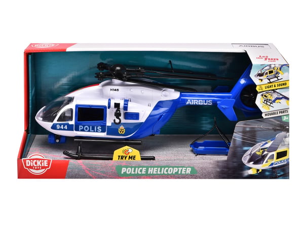 Dickie Toys Svensk politihelikopter med lyd og lys