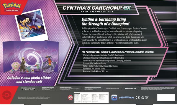 Pokemon Cynthia's Garchomp ex Premium Collection
