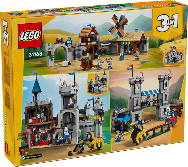LEGO® Creator 3in1 Hestriddernes middelalderlige slot 31168