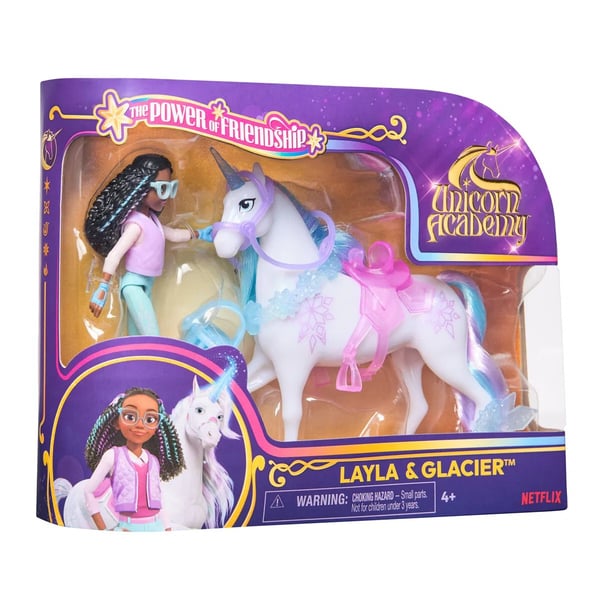 Unicorn Academy Docka och Enhörning Layla & Glacier Power of Friendship