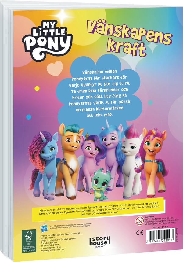My Little Pony Värityskirja tarroilla Kärnan