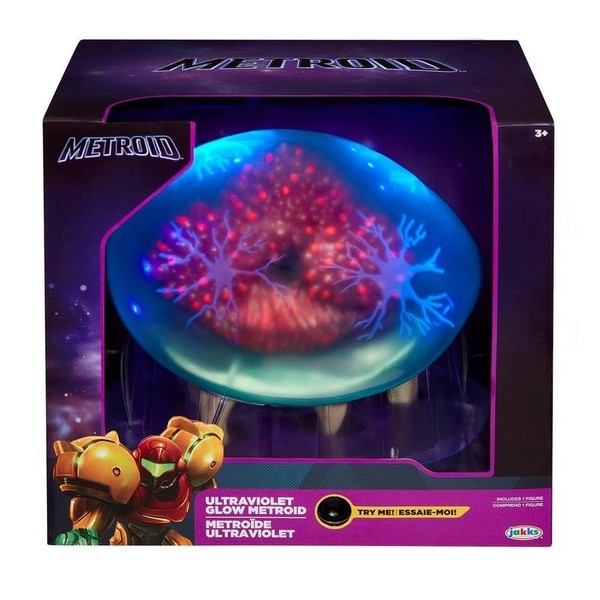 Metroid Prime Ultraviolet Glow Metroid Figur 15cm
