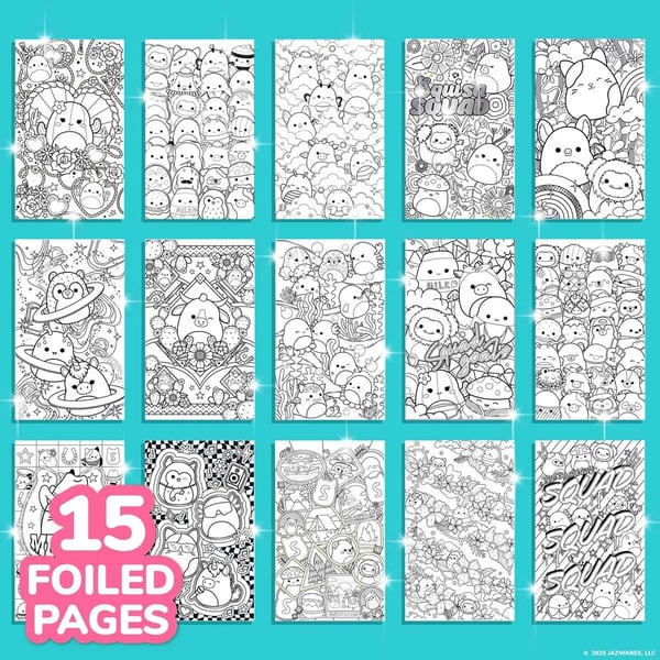 Squishmallows Color And Sketch Book