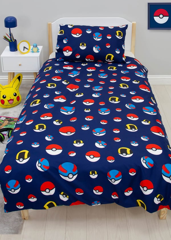 Pokemon Pussilakanasetti 150x210cm Pokeball