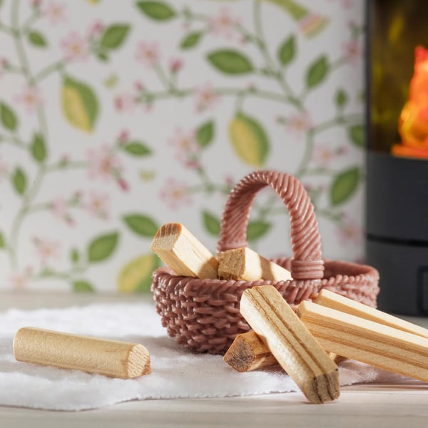 Lundby Braskaminset med ljus