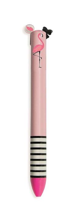 Click & Clack Miss Flamingo Kulspetspenna med 2 färger Click & Clack Miss Flamingo Kulspetspenna med 2 färger