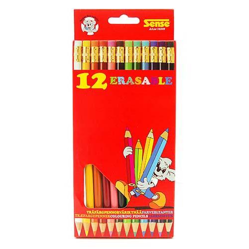 Sense Erasable træblyanter 12 stk