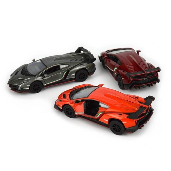 Lamborghini Veneno Bil med pullback Vinröd