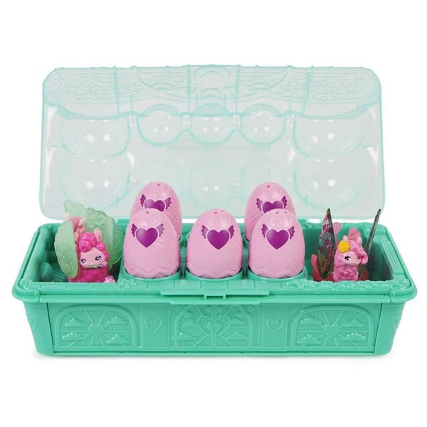 Hatchimals Rainbow Cation Family Carton Munien tuhka Llama