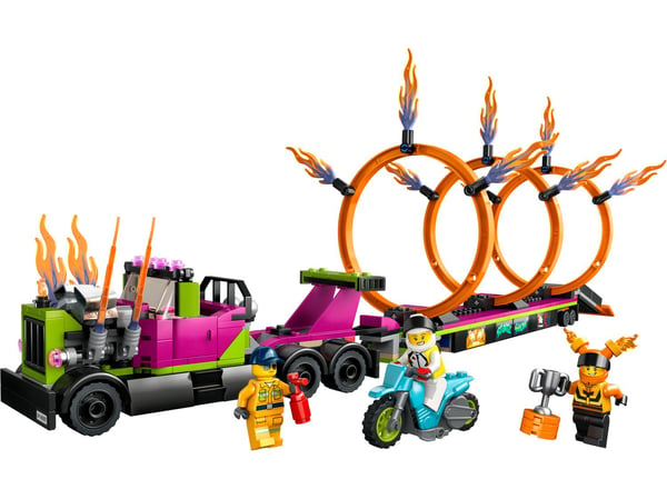 LEGO® City Stuntz Stuntbil och eldringsutmaning 60357