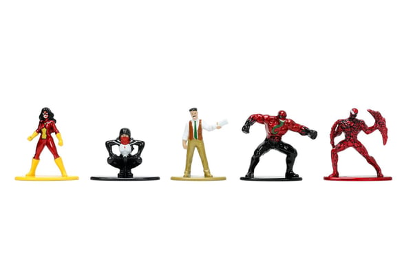 Marvel Spiderman Samlefigurer Nano Metal 18-pak