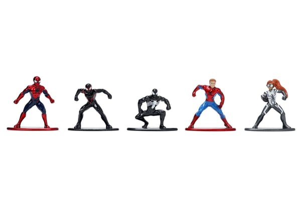 Marvel Spiderman Samlefigurer Nano Metal 18-pak