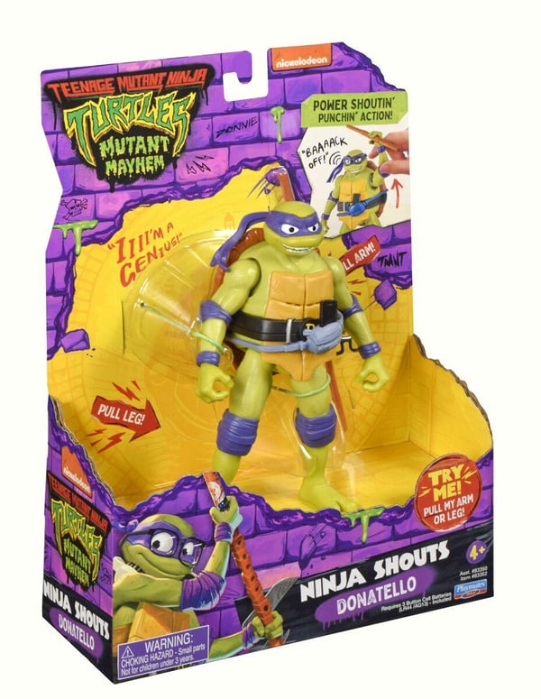 Turtles Mutant Mayhem Figuuri äänen kanssa Donatello