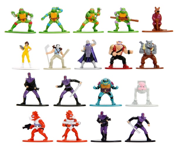 Turtles Samlefigurer Nano Metal 18-pak
