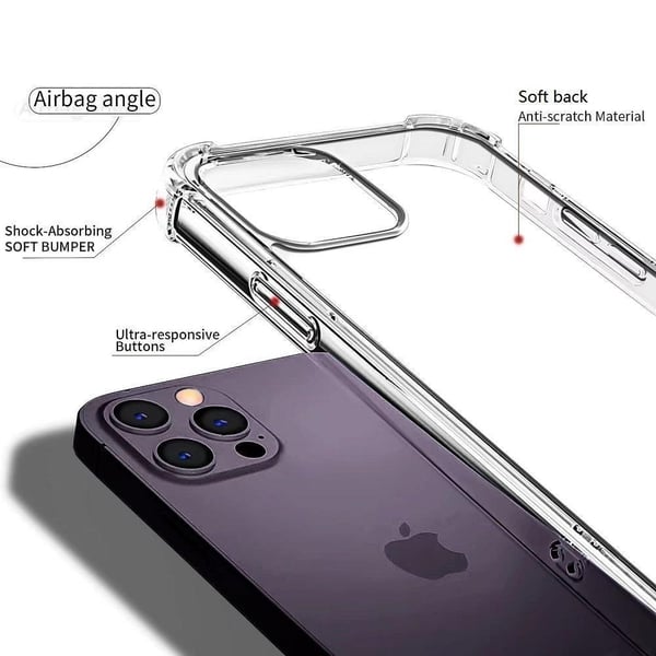 iPhone 15 Pro Max- Silikon støtsikkert deksel ekstra støtsikkert